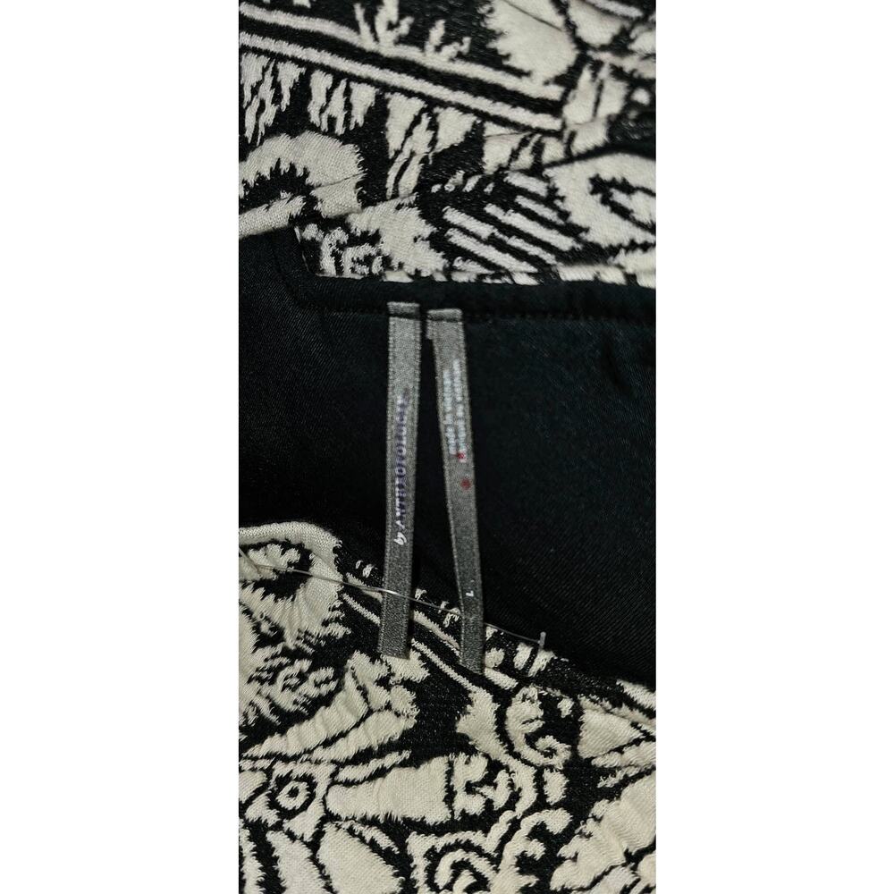 New Anthropologie Jacquard Cut-Out Midi Dress $148 LARGE B&W - Picture 7 of 7